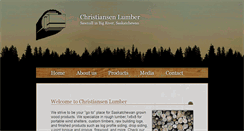 Desktop Screenshot of christiansenlumber.ca