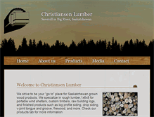 Tablet Screenshot of christiansenlumber.ca